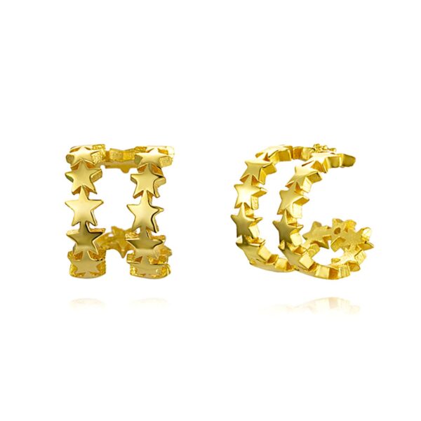 Ear cuff Estrellas Plata