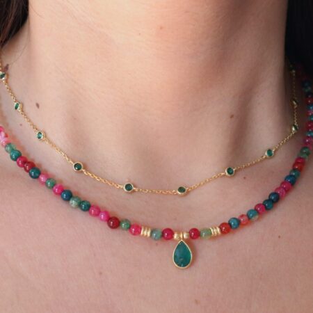 Collar watermelon plata
