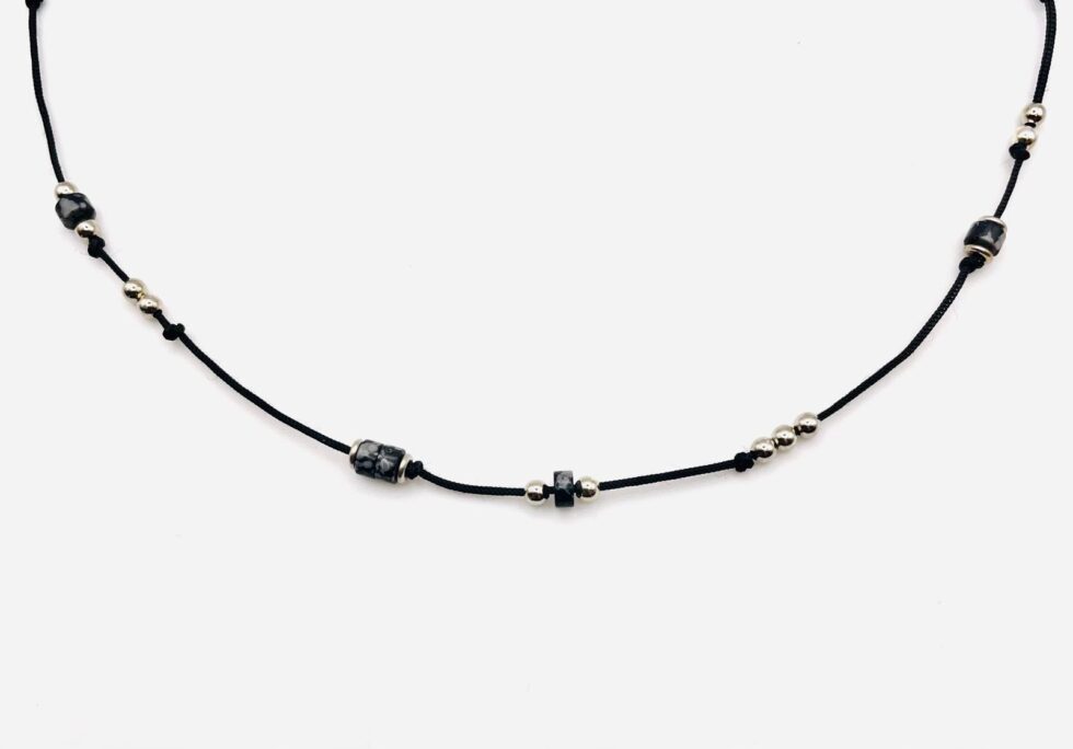 Collar obsidiana
