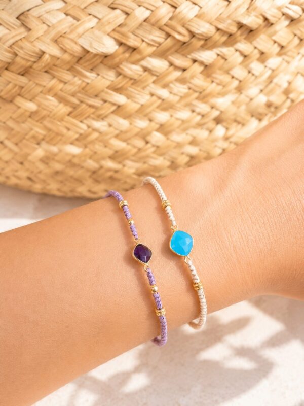 Pulsera Helena Calcedonia Azul — imagen 2