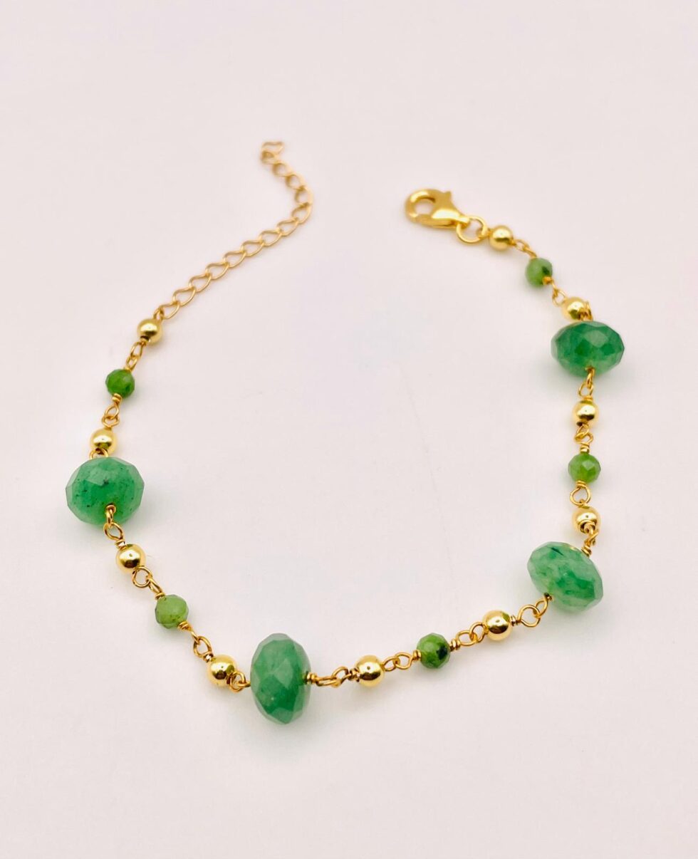 pulsera rosario aventurina