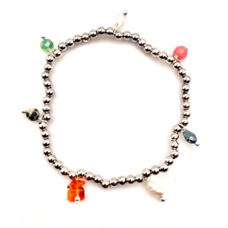 Pulsera Noe plata baño rodio