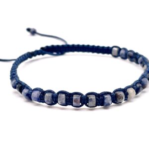 pulsera hombre ajustable azul