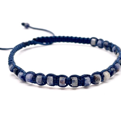 pulsera hombre ajustable azul