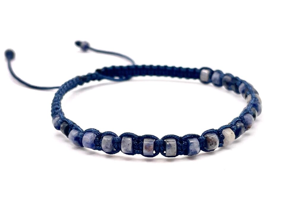 pulsera hombre ajustable azul