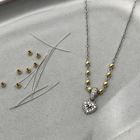 Collar Nia Plata Baño Oro