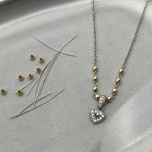 Collar corazón plata