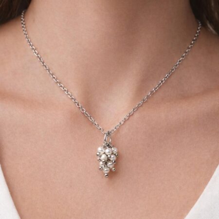 collar mujer perlitas