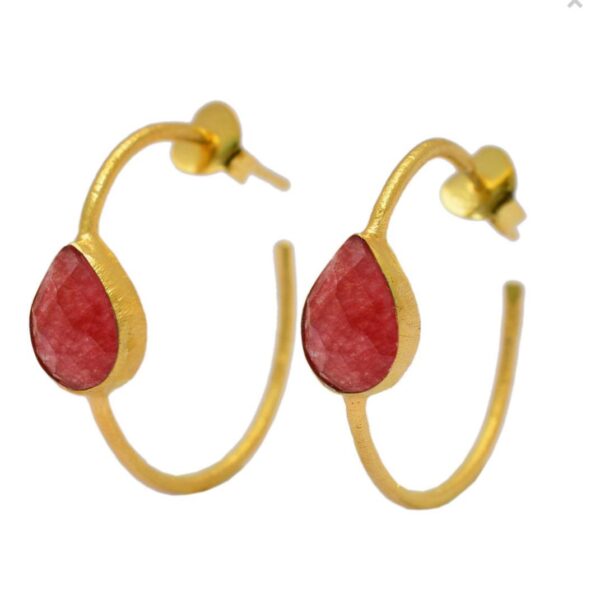 Pendientes Turquía Rubí