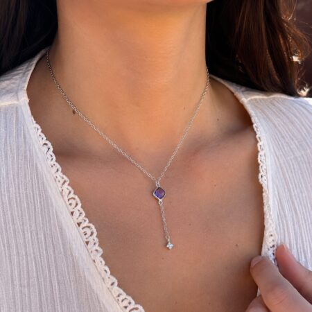 Collar Lavanda Plata